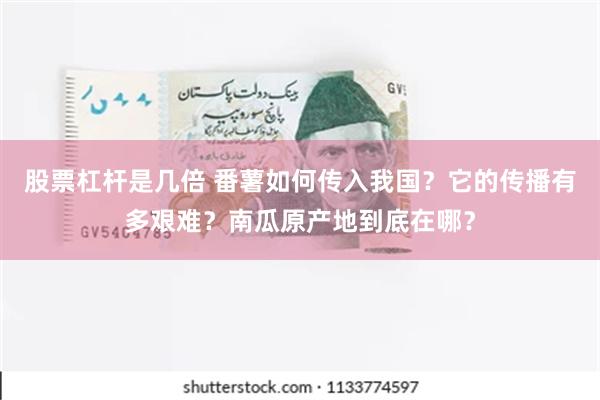 股票杠杆是几倍 番薯如何传入我国？它的传播有多艰难？南瓜原产地到底在哪？